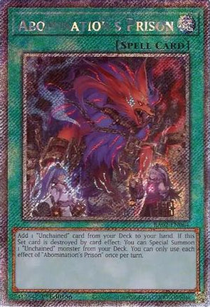 Abomination's Prison (Platinum Secret Rare)  [RA02-EN064] 1st Edition