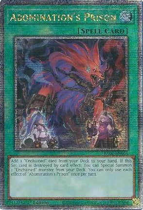 Abomination's Prison (Quarter Century Secret Rare)  [RA02-EN064] 1st Edition