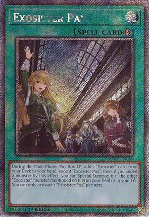 Exosister Pax  [RA02-EN066] Platinum Secret Rare 1st Edition