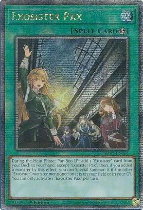 Exosister Pax (Quarter Century Secret Rare)  [RA02-EN066] 1st Edition