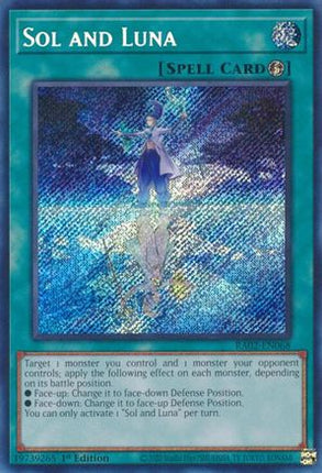 Sol and Luna  [RA02-EN068] Secret Rare 1st Edition