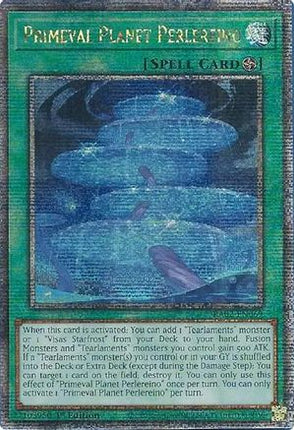 Primeval Planet Perlereino  [RA02-EN069] Quarter Century Secret Rare 1st Edition