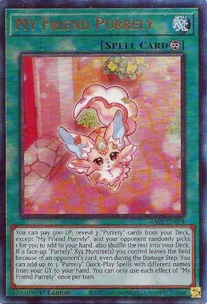 My Friend Purrely  [RA02-EN071] Prismatic Ultimate Rare 1st Edition