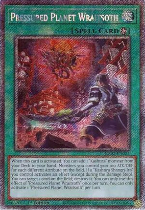 Pressured Planet Wraitsoth (Platinum Secret Rare)  [RA02-EN073] 1st Edition