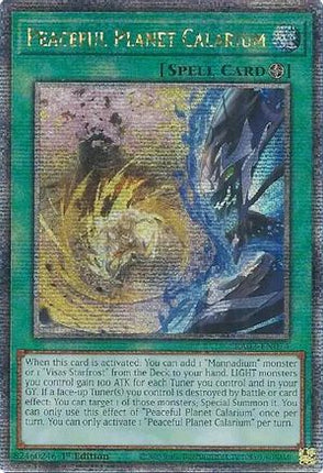 Peaceful Planet Calarium (Quarter Century Secret Rare)  [RA02-EN074] 1st Edition