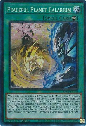 Peaceful Planet Calarium (PCR) (Prismatic Collector's Rare) [RA02-EN074] 1st Edition