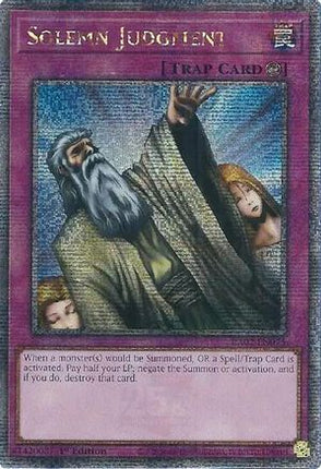 Solemn Judgment (Quarter Century Secret Rare)  [RA02-EN075] 1st Edition