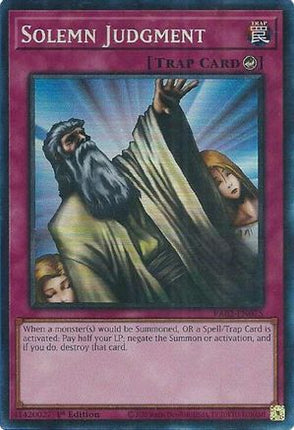 Solemn Judgment (PCR) (Prismatic Collector's Rare) [RA02-EN075] 1st Edition