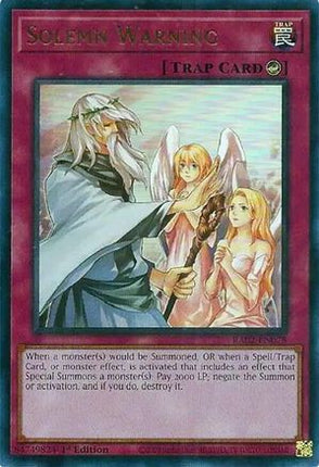 Solemn Warning (UR) (Ultra Rare) [RA02-EN078] 1st Edition