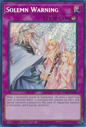 Solemn Warning  [RA02-EN078] Secret Rare 1st Edition