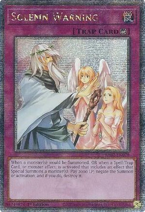 Solemn Warning  [RA02-EN078] Quarter Century Secret Rare 1st Edition