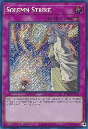 Solemn Strike  [RA02-EN079] Secret Rare 1st Edition