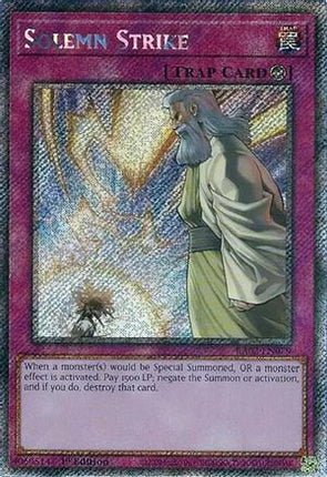 Solemn Strike  [RA02-EN079] Platinum Secret Rare 1st Edition