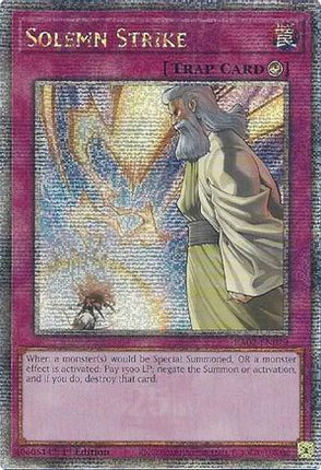 Solemn Strike (Quarter Century Secret Rare)  [RA02-EN079] 1st Edition