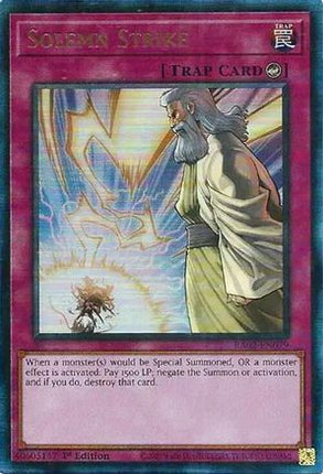 Solemn Strike (PUR) (Prismatic Ultimate Rare) [RA02-EN079] 1st Edition