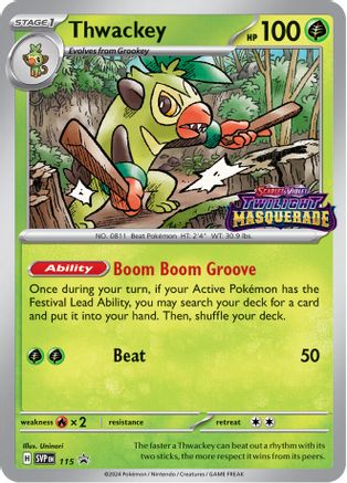 Thwackey - 115 - 115/null [SV: Scarlet & Violet Promo Cards] Holofoil