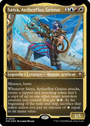 Satya, Aetherflux Genius (Foil Etched) [Commander: Modern Horizons 3] Foil