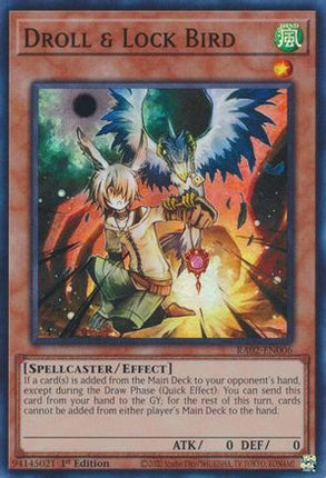 Droll & Lock Bird (Super Rare) [RA02-EN006] 1st Edition