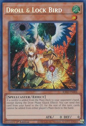 Droll & Lock Bird (Secret Rare)  [RA02-EN006] 1st Edition