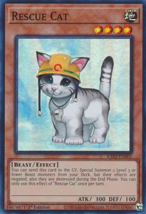 Rescue Cat (Super Rare) [RA02-EN001] 1st Edition