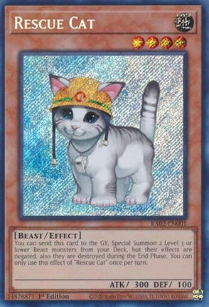 Rescue Cat (Secret Rare)  [RA02-EN001] 1st Edition
