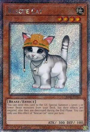 Rescue Cat (Platinum Secret Rare)  [RA02-EN001] 1st Edition
