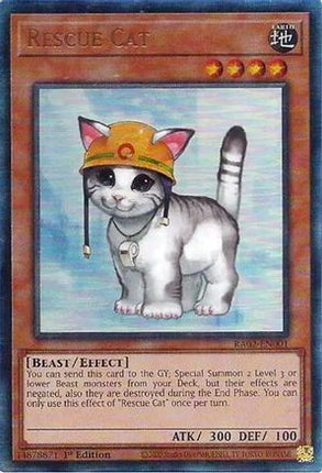 Rescue Cat  [RA02-EN001] Prismatic Ultimate Rare 1st Edition