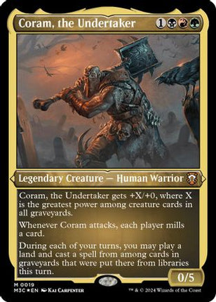 Coram, the Undertaker (Foil Etched) [Commander: Modern Horizons 3] Foil
