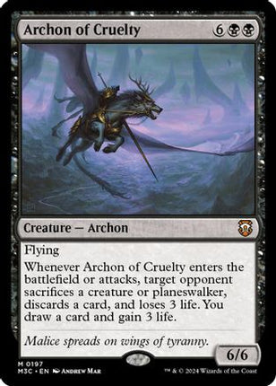 Archon of Cruelty (Ripple Foil) [Commander: Modern Horizons 3] Foil