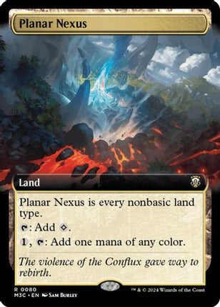 Planar Nexus (Extended Art) (Ripple Foil) - null  [Modern Horizons 3 Commander] Foil