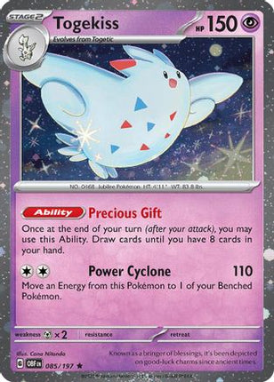 Togekiss - 085/197 (Cosmos Holo) [Blister Exclusives] Holofoil