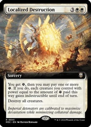 Localized Destruction (Extended Art) (Ripple Foil) [Commander: Modern Horizons 3] Foil