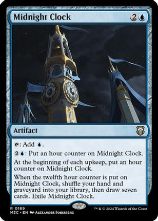 Midnight Clock (Ripple Foil) [Commander: Modern Horizons 3] Foil