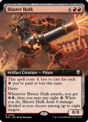 Blaster Hulk (Extended Art) (Ripple Foil) [Commander: Modern Horizons 3] Foil