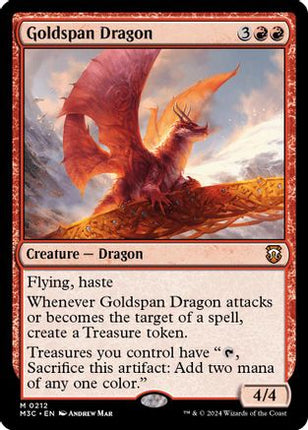 Goldspan Dragon (Ripple Foil) [Commander: Modern Horizons 3] Foil