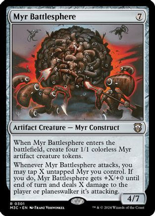Myr Battlesphere (Ripple Foil) [Commander: Modern Horizons 3] Foil