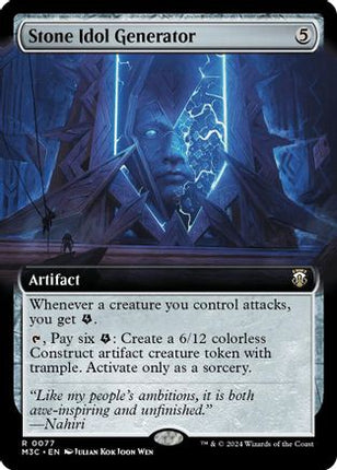 Stone Idol Generator (Extended Art) (Ripple Foil) [Commander: Modern Horizons 3] Foil