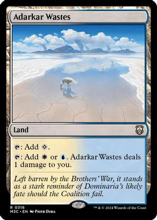 Adarkar Wastes (Ripple Foil) [Commander: Modern Horizons 3] Foil