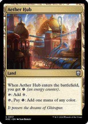 Aether Hub (Ripple Foil) [Commander: Modern Horizons 3] Foil
