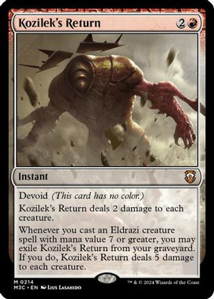Kozilek's Return (Ripple Foil) [Commander: Modern Horizons 3] Foil