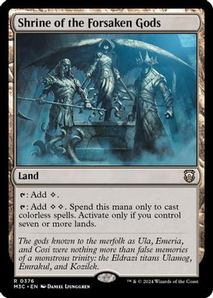 Shrine of the Forsaken Gods (Ripple Foil) [Commander: Modern Horizons 3] Foil