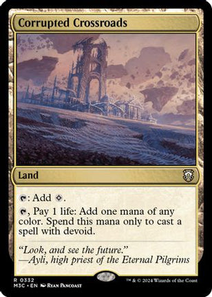 Corrupted Crossroads (Ripple Foil) [Commander: Modern Horizons 3] Foil