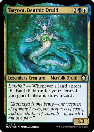 Tatyova, Benthic Druid (Ripple Foil) [Commander: Modern Horizons 3] Foil