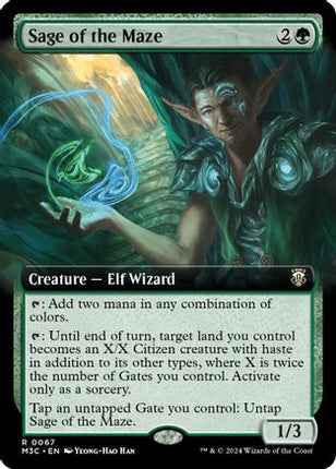 Sage of the Maze (Extended Art) (Ripple Foil) [Commander: Modern Horizons 3] Foil