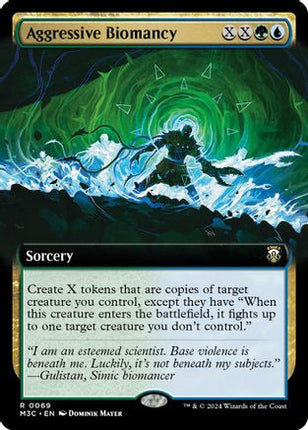 Aggressive Biomancy (Extended Art) (Ripple Foil) [Commander: Modern Horizons 3] Foil