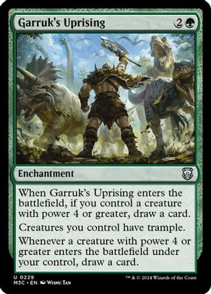 Garruk's Uprising (Ripple Foil) [Commander: Modern Horizons 3] Foil