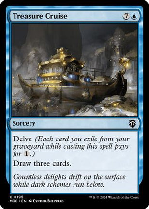 Treasure Cruise (Ripple Foil) [Commander: Modern Horizons 3] Foil