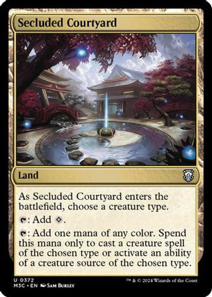 Secluded Courtyard (Ripple Foil) [Commander: Modern Horizons 3] Foil