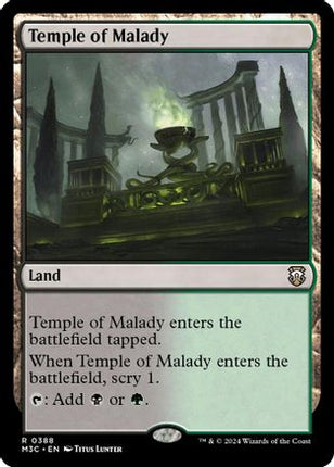 Temple of Malady (Ripple Foil) [Commander: Modern Horizons 3] Foil