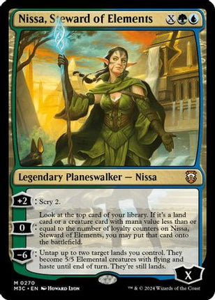 Nissa, Steward of Elements (Ripple Foil) [Commander: Modern Horizons 3] Foil